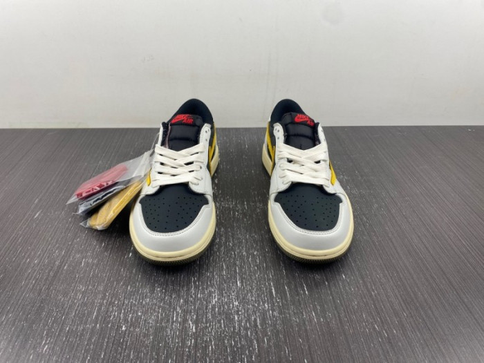 Travis Scott x Air Jordan 1 Low White/Dark Blue/Yellow