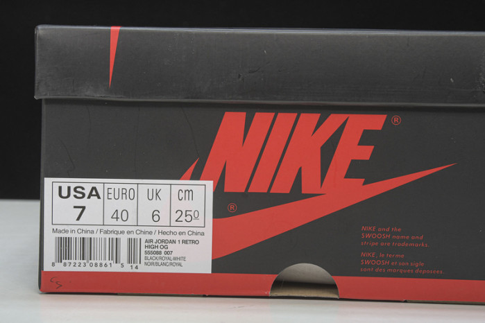 Air Jordan 1 Retro Royal (2017) 555088-007