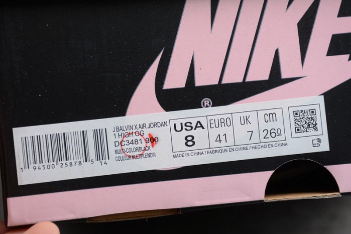 J Balvin x Air Jordan 1 High OG DC3481-900