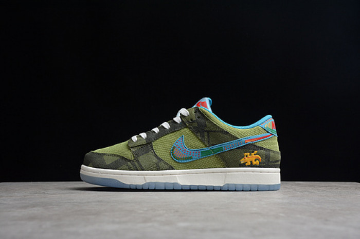Nike SB DUNK LOW SIEMPRE FAMILIA GREEN/BLUE/CYAN DO2160-335