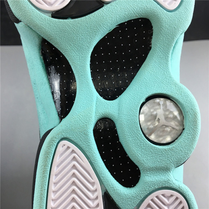 AIR JORDAN 13 RETRO BLACK ISLAND GREEN 414571-030