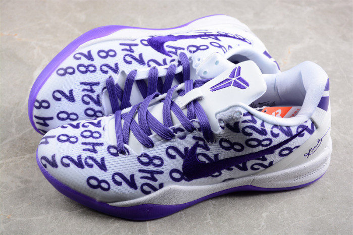 KOBE 8 PROTRO WHITE/PURPLE FQ3549-100