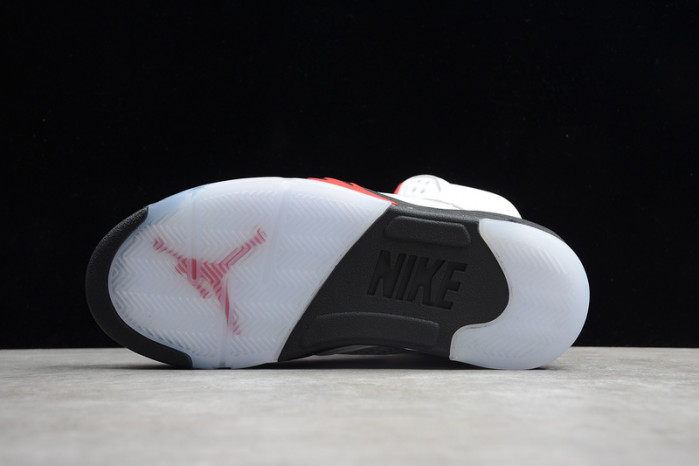 Air Jordan 5 Retro Fire Red Silver Tongue (2020)  DA1911-102