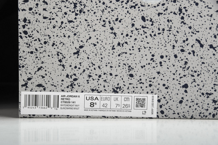 Air Jordan 6 “Midnight Navy”  CT8529-141